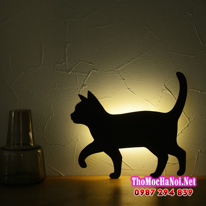 Hướng dẫn cách làm đèn ngủ hình chú mèo bằng gỗ